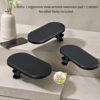 2 Artikel: 1 ergonomische Schreibtischarmlehne + 1 Aufkleber