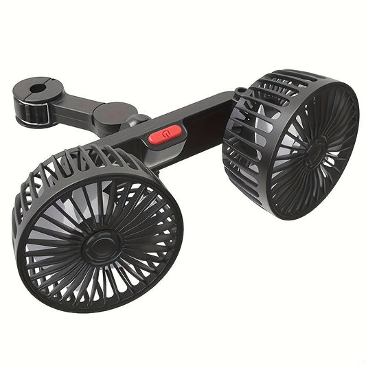 Tragfan dvostruki ventilator za auto – 5-krilni 360° rotirajući ultra tihi