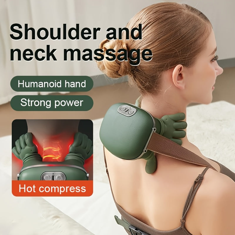 Masajeador eléctrico para cuello y hombros con función de calor