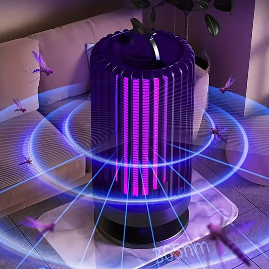 Lâmpada anti-mosquitos USB com luz UV e função de captura