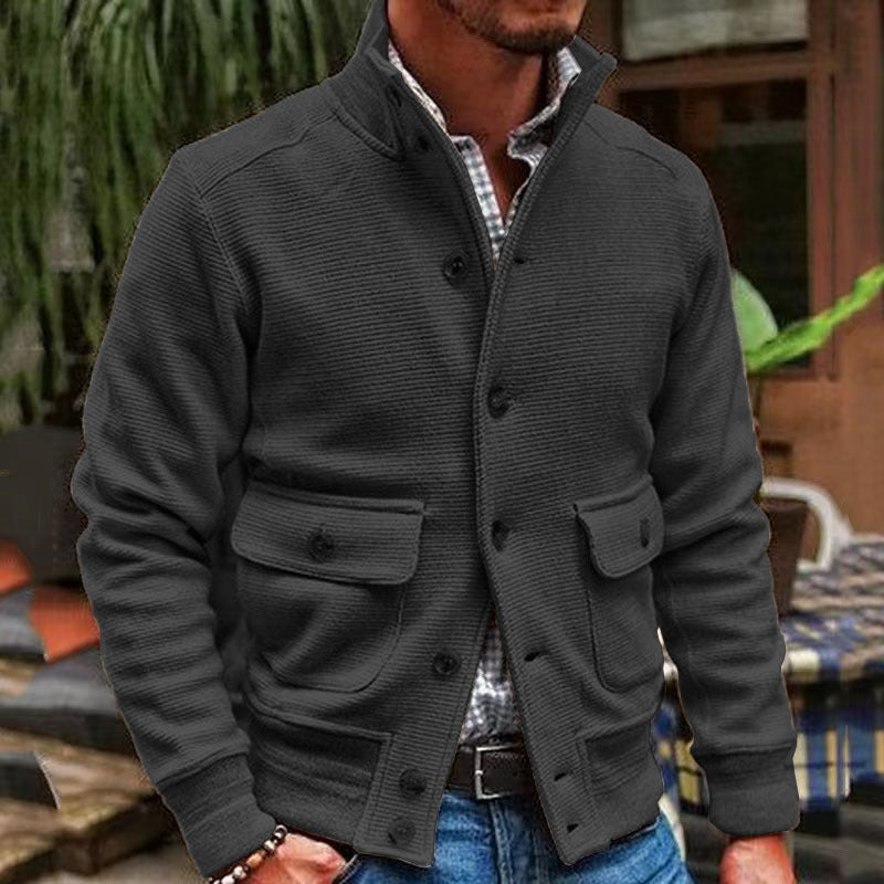 Chaqueta informal de hombre con cuello alto