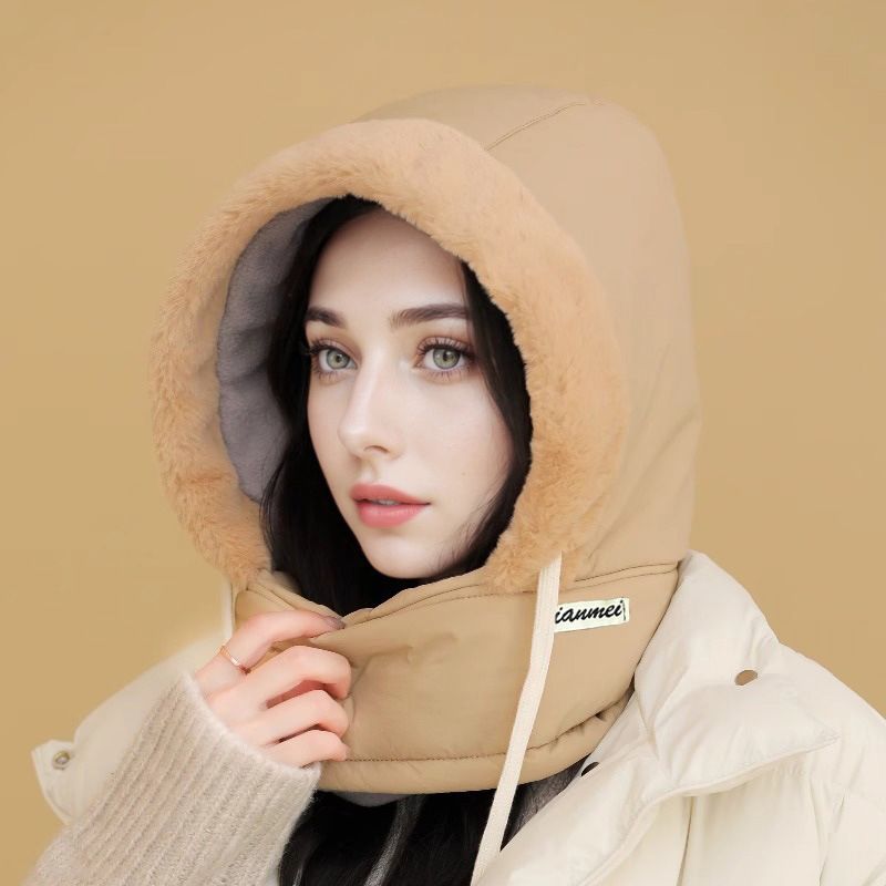 Gorro térmico de inverno com cobertura facial integrada