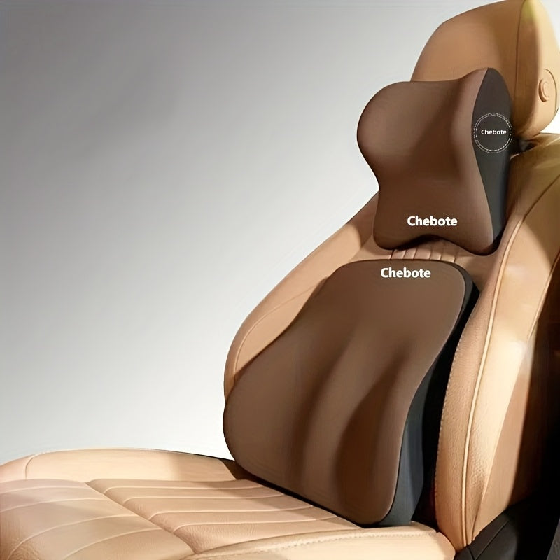 Ergonomski set jastuka za autosjedalo – Memory foam potpora za donji dio leđa i vrat