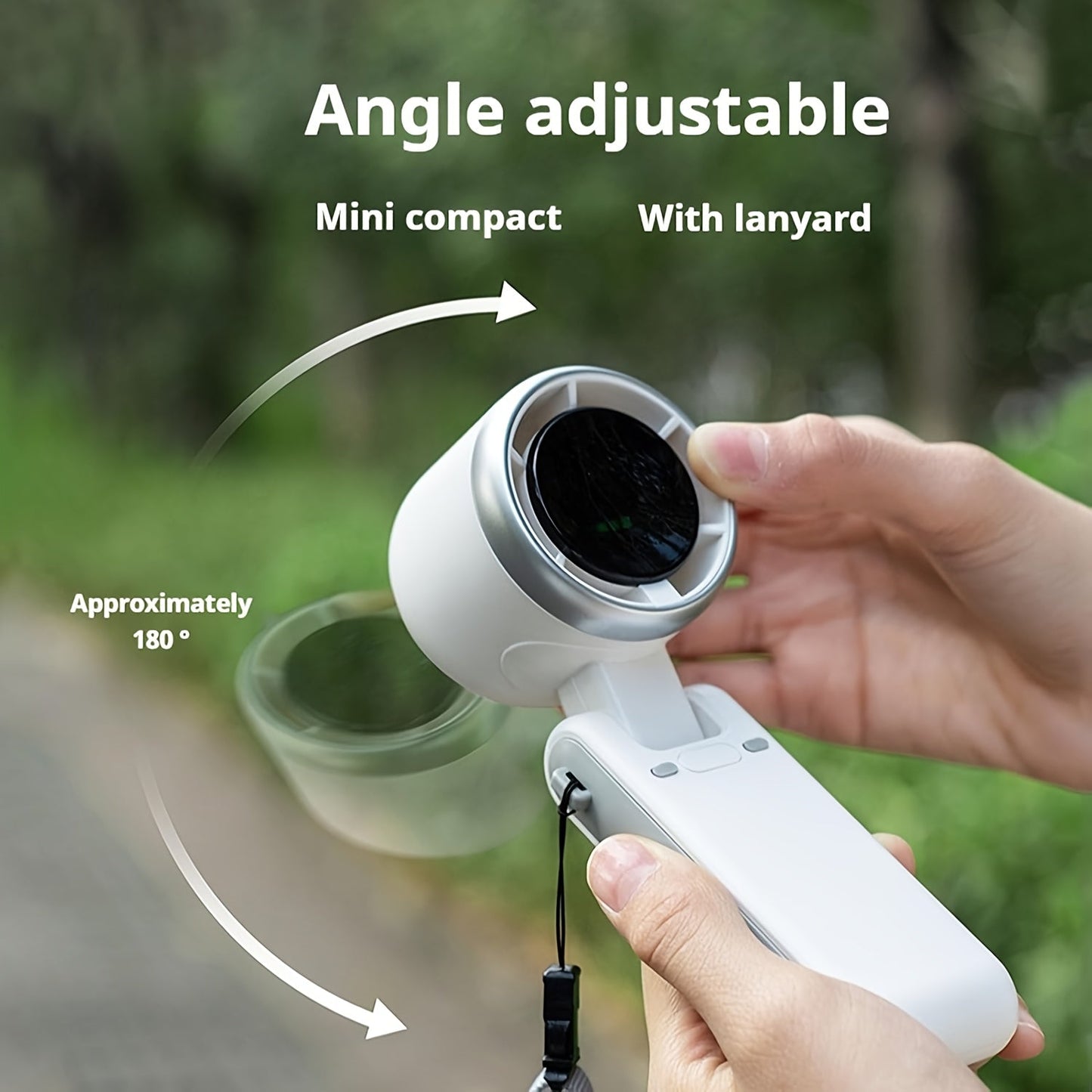 Kompaktni turbo ručni ventilator – 3-u-1 USB punjivi s 5 brzina