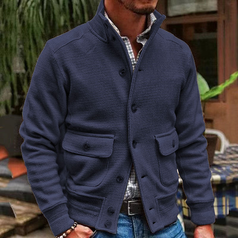 Chaqueta informal de hombre con cuello alto