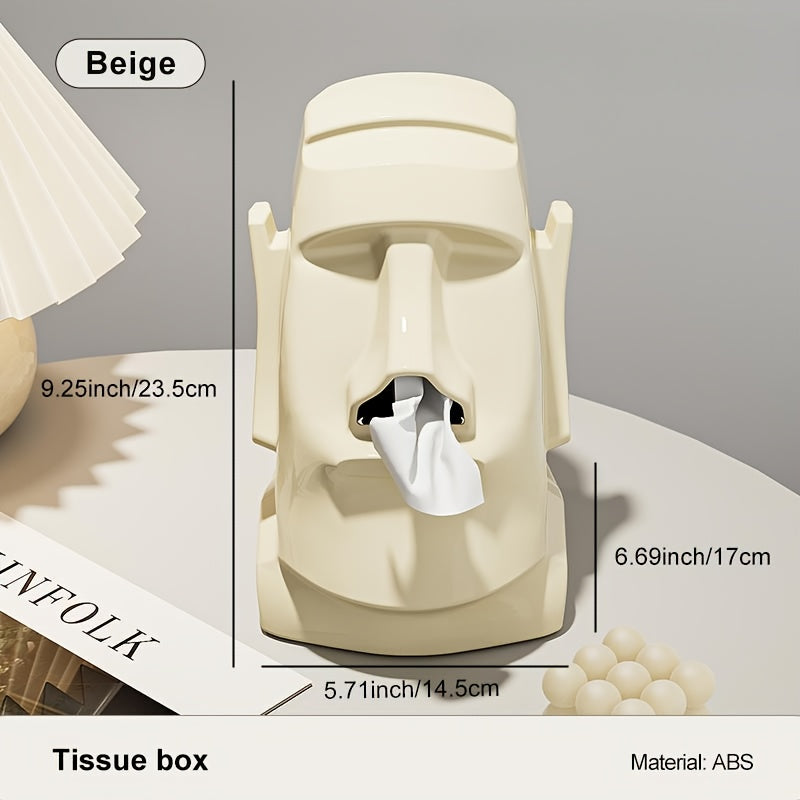 Kreativer Gesichts-Taschentuchhalter mit Ablage