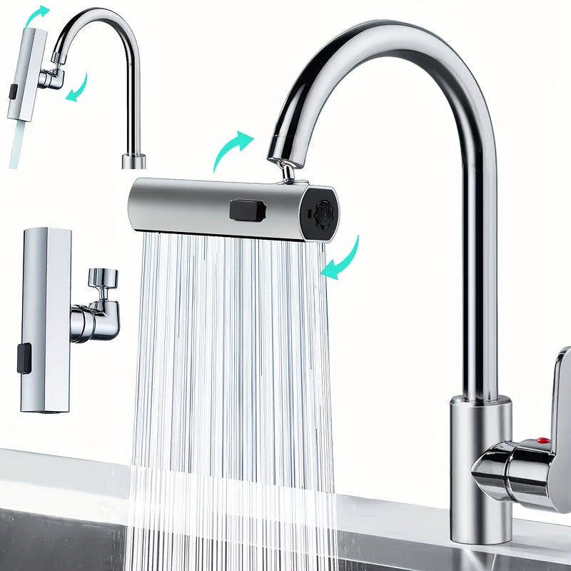 360° drehbarer Wasserhahn-Aufsatz mit 3 Strahlarten
