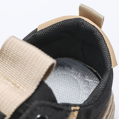 Zapatos de skate casuales sólidos para hombre: cómodos y seguros para uso al aire libre.