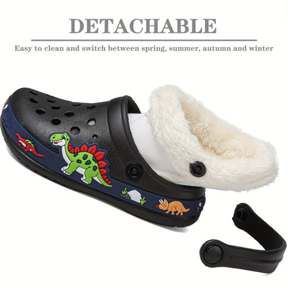Zapatillas calefactables divertidas para niños: suaves y cómodas para interiores.
