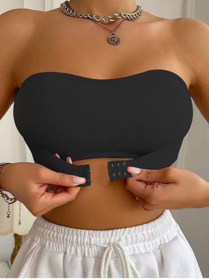 Sujetador bandeau sin costuras: suave y cómodo, sin aros.