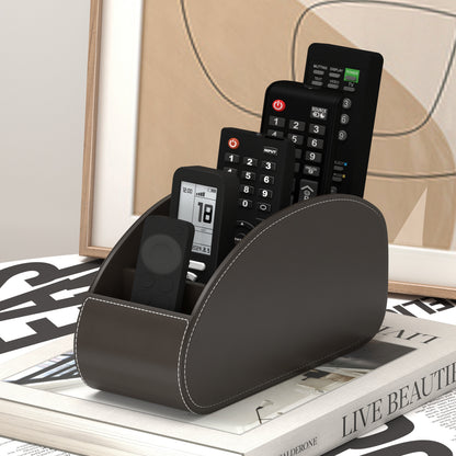 Soporte para mandos a distancia con 5 compartimentos