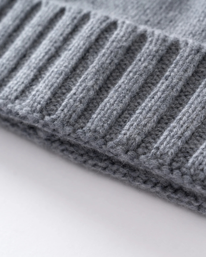 Gorro clásico de punto de cachemira