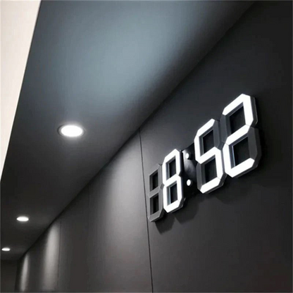 Futuristički LED zidni sat – Minimalistički dizajn s inteligentnim prikazom vremena