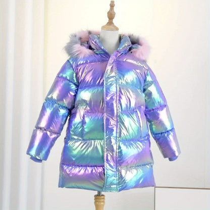 Chaqueta de invierno brillante de Sophie para niños: moderna y cálida para los días fríos.