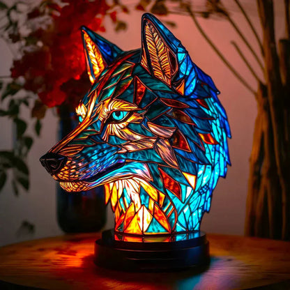 Žive životinjske lampe od vitraža – Umjetnička stolna dekoracija