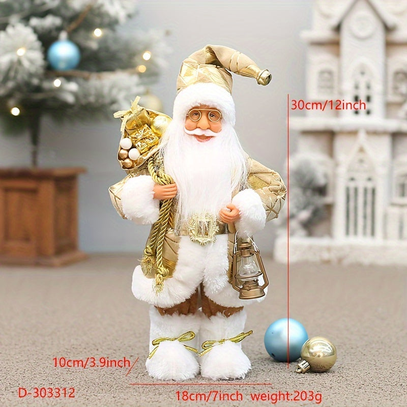 Weihnachtsmann-Figur als festliche Dekoration