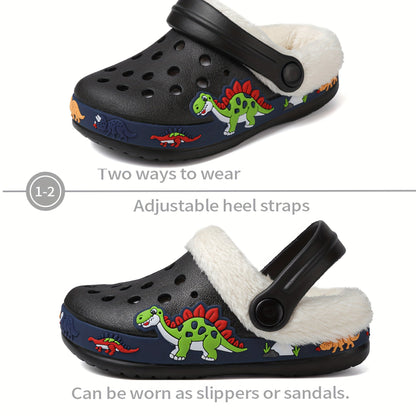 Zapatillas calefactables divertidas para niños: suaves y cómodas para interiores.