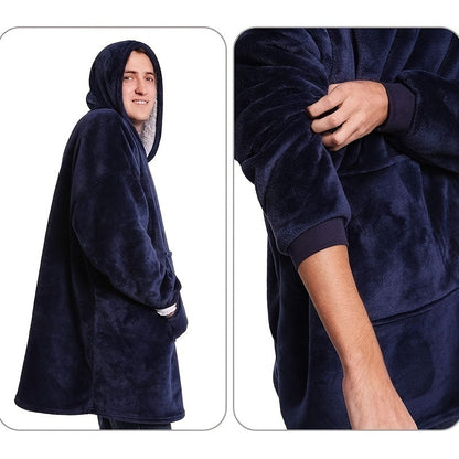 Manta con capucha Luna Sherpa: ultrasuave y cómoda para los días más fríos.