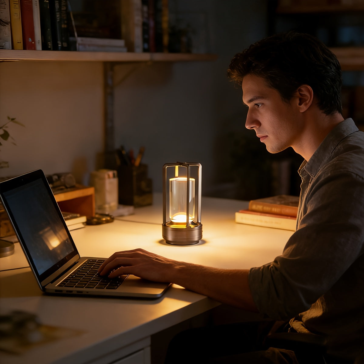 Kabellose LED-Tischlampe mit Touch-Dimmung