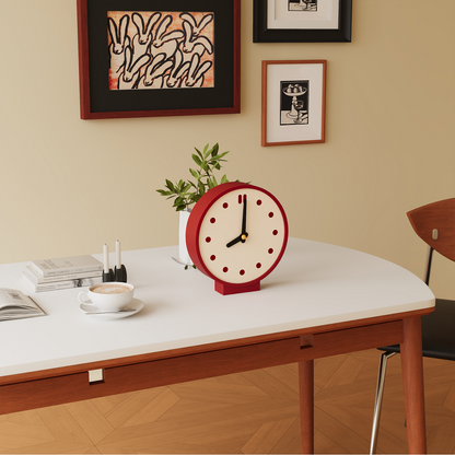 Doppelseitige Wanduhr im Retro-Design