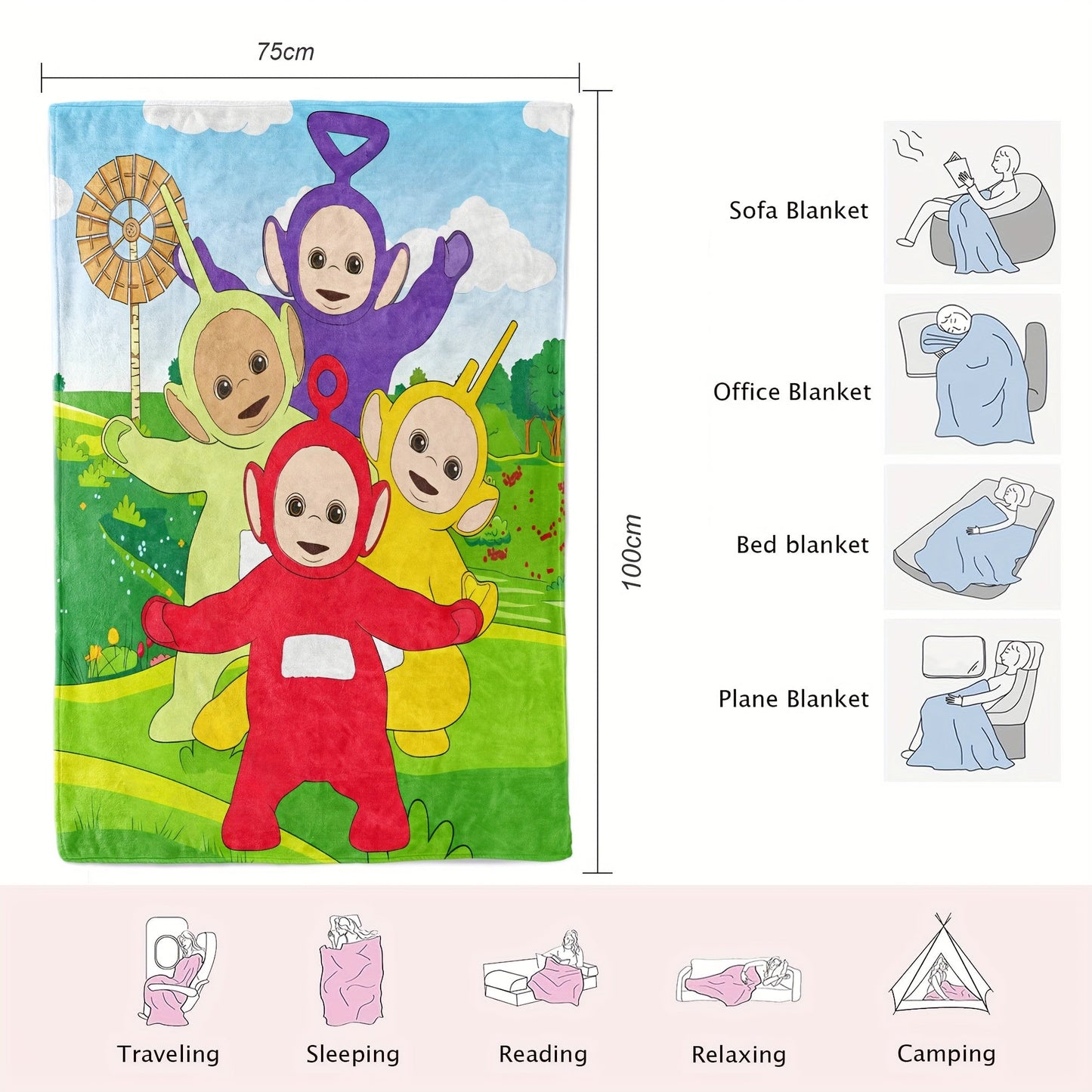 Teletubbies deka – Za djecu, mekana i svestrana
