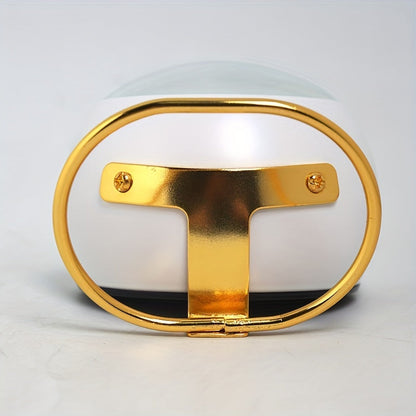 Reloj de escritorio nórdico silencioso: manecillas luminosas y marco de metal