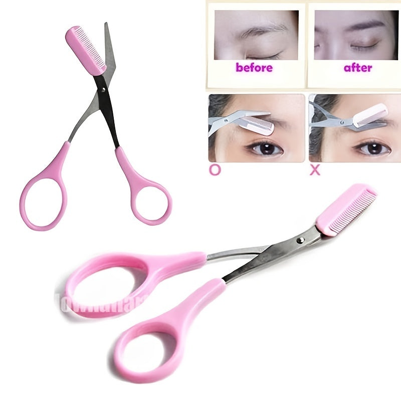 Tijeras profesionales para cejas: precisas y duraderas.