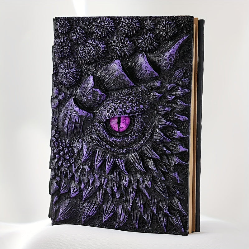 Cuaderno de fantasía con ojo de dragón: robusto y elegante