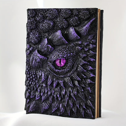 Cuaderno de fantasía con ojo de dragón: robusto y elegante
