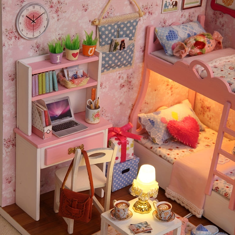 Casa de muñecas para niña encantada: un modelo DIY bonito y detallado
