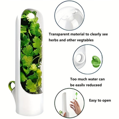 Recipiente de frescura para hierbas y verduras