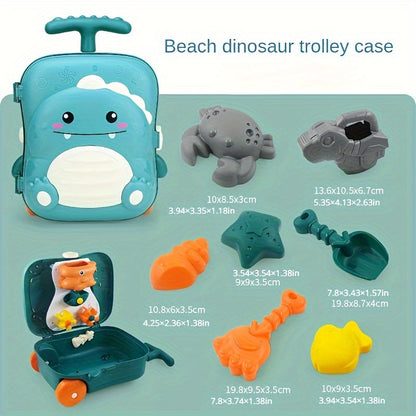 Set igračaka za plažu s motivom kita za bebe – 8-dijelni putni komplet