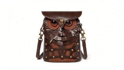 Steampunk mini torbica s motivom sove – Stilski i funkcionalno