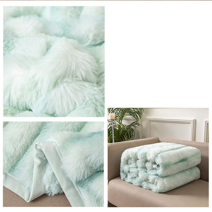 Weiche Flauschdecke mit Tie-Dye-Muster