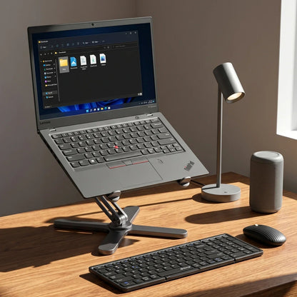 Soporte plegable ajustable para laptop y tableta de hasta 17 pulgadas