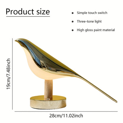 LED lampa u obliku ptice – Elegancija i mir u svakom prostoru