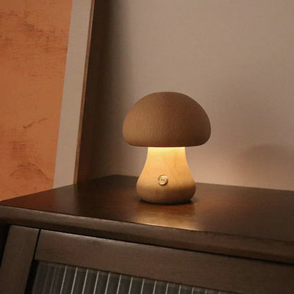 Pilzförmige LED-Tischleuchte mit Touch-Bedienung