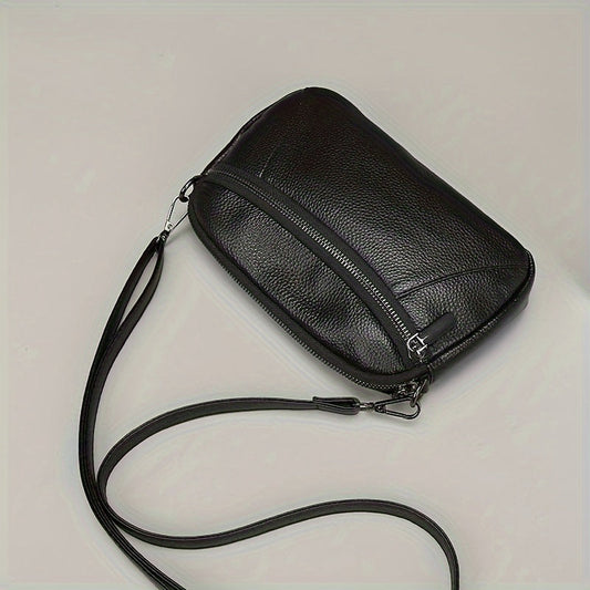 Bolso bandolera de piel clásico y elegante: atemporal y funcional