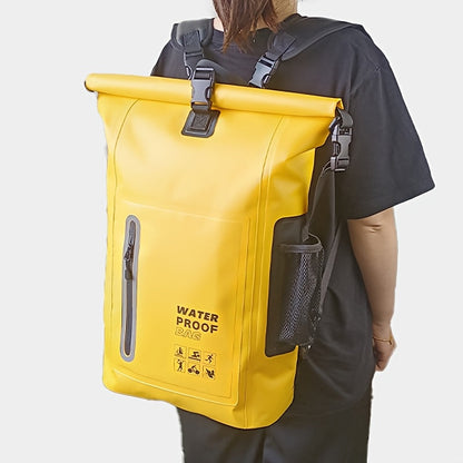Vodootporni 25L rolltop ruksak s više pretinaca, čvrstim kopčama i mrežastim bočnim džepom