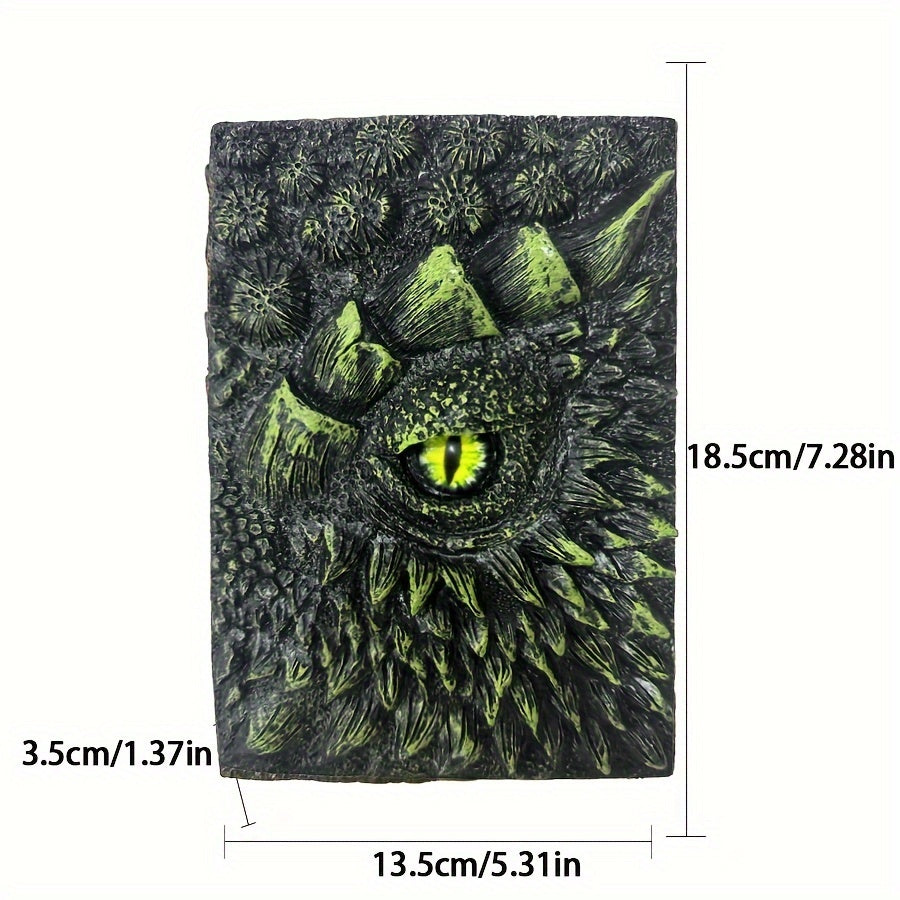 Cuaderno de fantasía con ojo de dragón: robusto y elegante