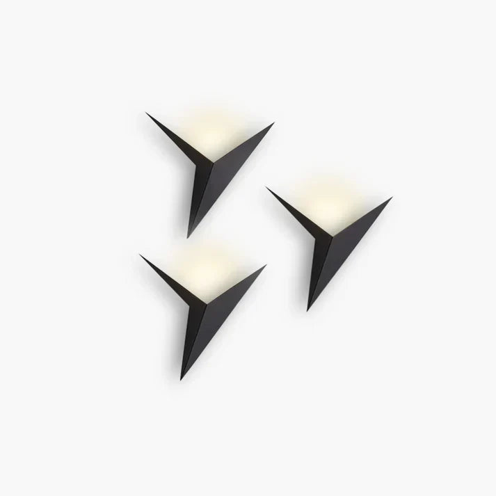 Lámpara de pared LED geométrica con forma de pájaro
