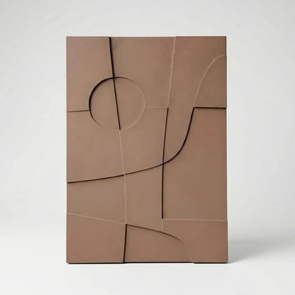Decoración de pared abstracta con efecto geométrico 3D