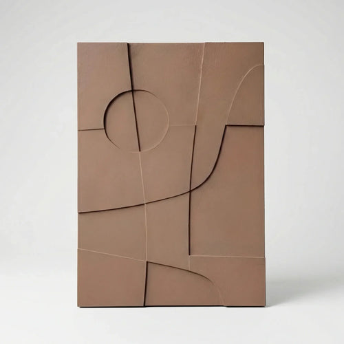 Decoración de pared abstracta con efecto geométrico 3D