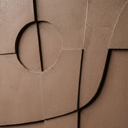 Decoración de pared abstracta con efecto geométrico 3D