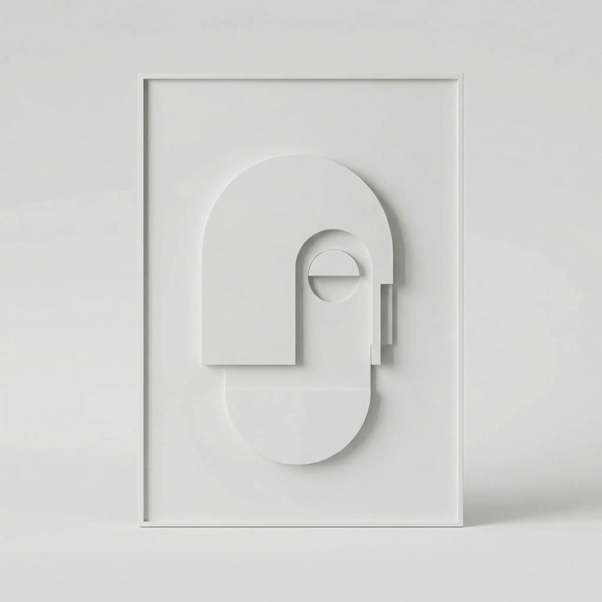 Decoración de pared abstracta con efecto geométrico 3D