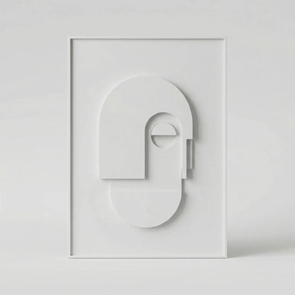 Decoración de pared abstracta con efecto geométrico 3D