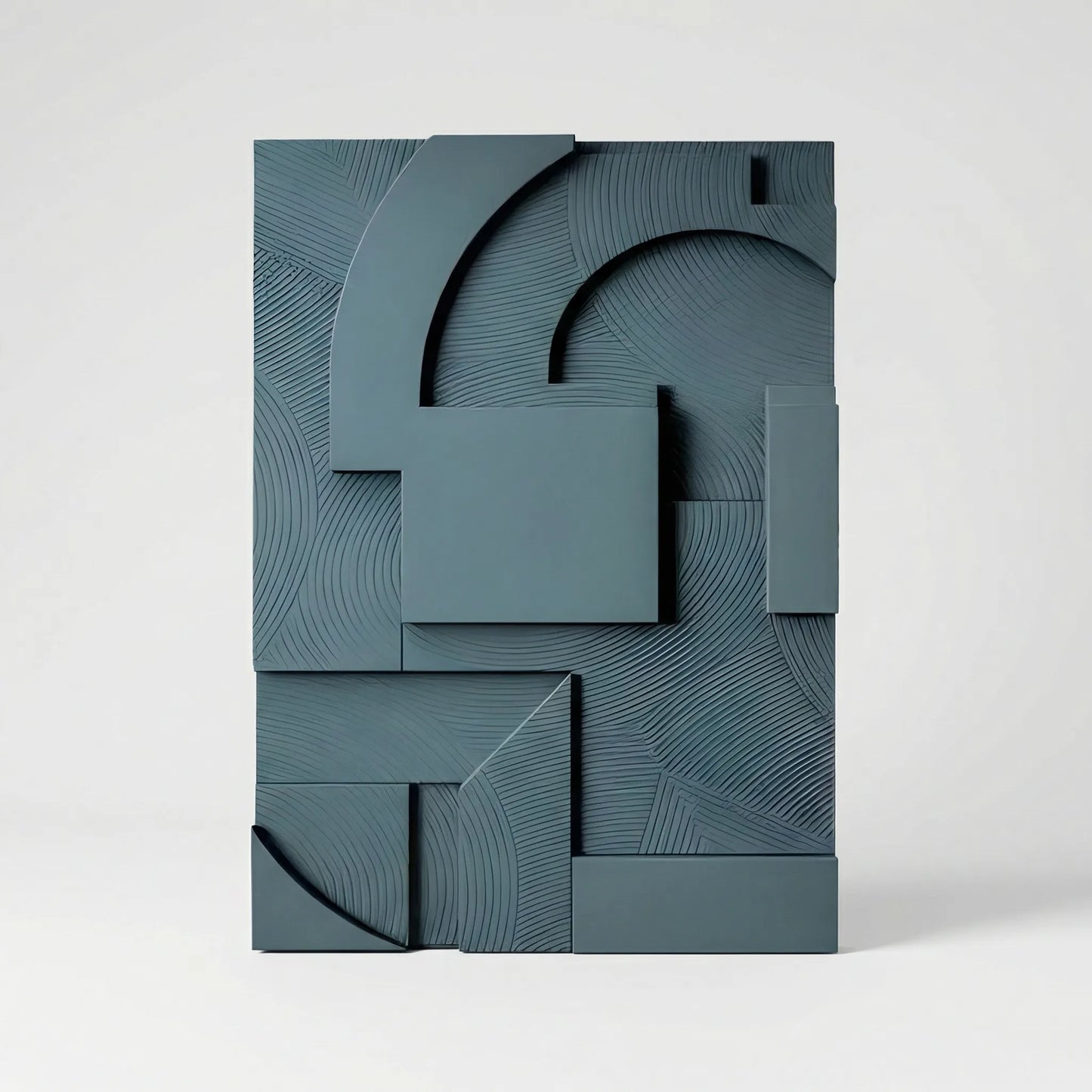 Decoración de pared abstracta con efecto geométrico 3D