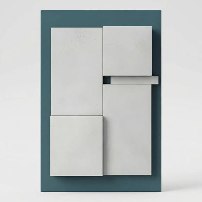 Decoración de pared abstracta con efecto geométrico 3D