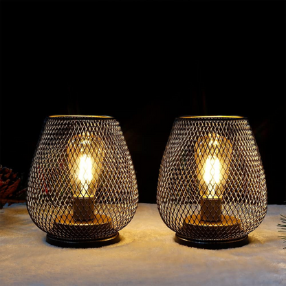 Bežična LED stolna svjetiljka s metalnom rešetkom