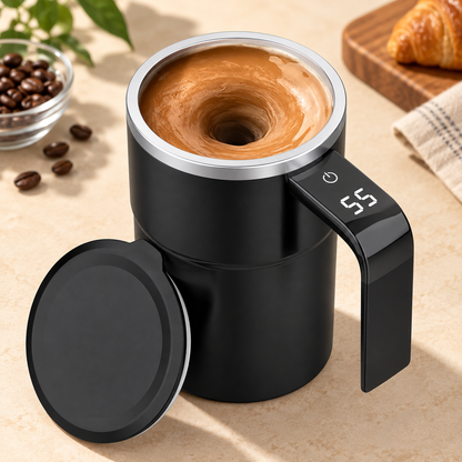 Automatischer Rührbecher mit Temperaturanzeige
